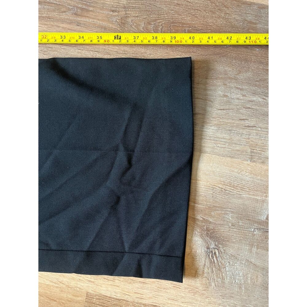 St. John Caviar Black Wide Leg Pants Trousers Women's Size 8 - Picture 7 of 9